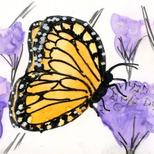 Monarch Butterfly on Yupo