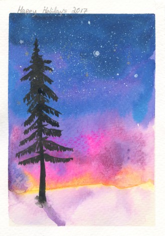 One Tree and the Northern Lights